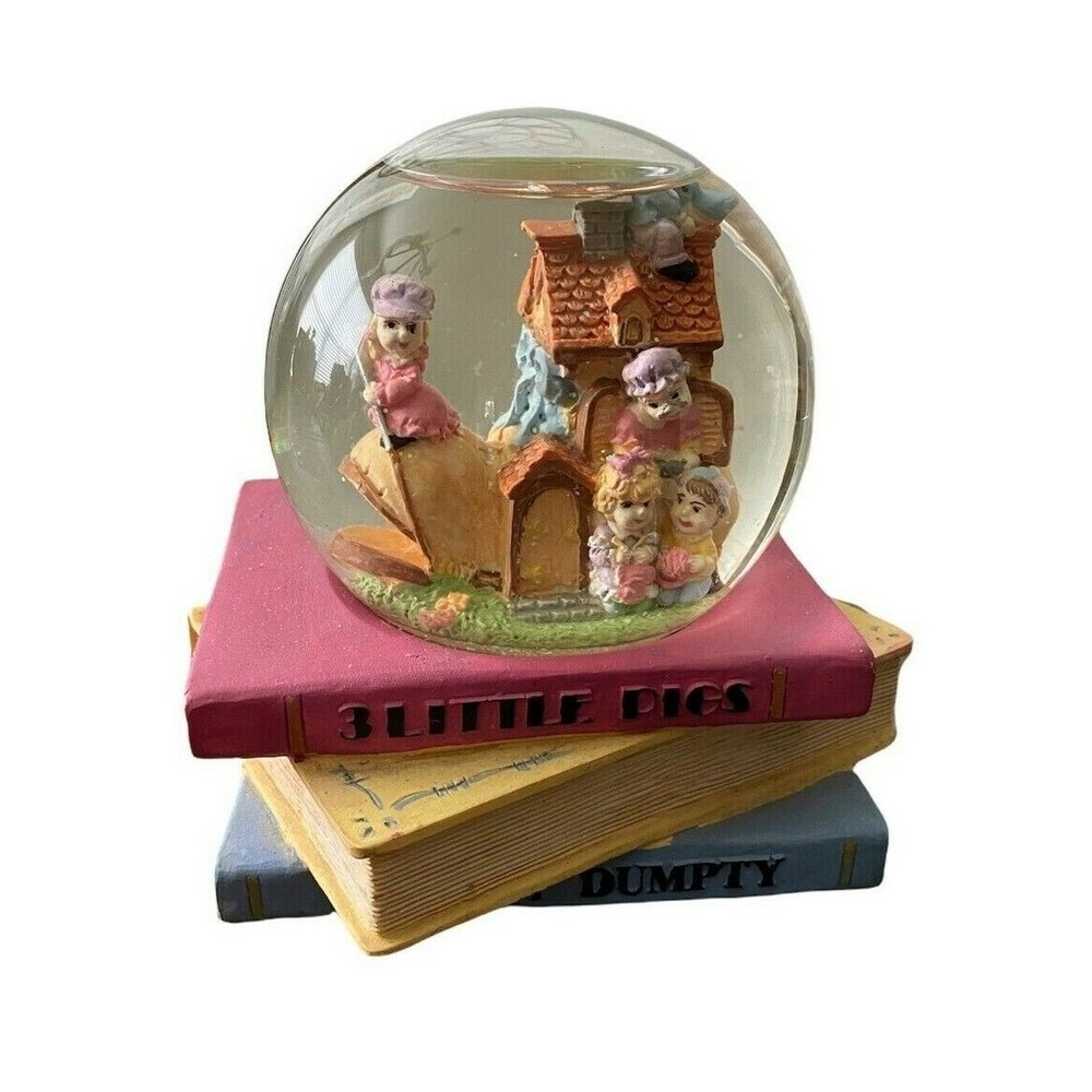 Disney's Music Snow Globe Three Little Pigs, Mother Goose, Humpty Dumpty Book